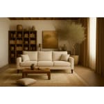 Sofá 3 Cuerpos Lykos Beige Tela Confort Estilo para tu Hogar $199.990 Mundo Lider, cl