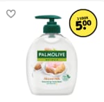3 voor €5 Palmolive en Unicura handzeepnavullingen bij Kruidvat