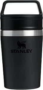 STANLEY 1913 Cafe to-Go Travel Mug 0.23L In Black Or Rose Keeps 3 Hours Hot 4 Hours C