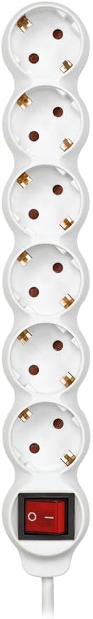 SIMON Base Múltiple, Regleta de Enchufe Plano, 6 Tomas de 16A por 6.35€