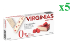 5 x Turrón tarta de queso con frambuesa sin azúcar añadido Virginias 200 grs a 12.5€