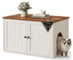 Meuble litière chat Marron Miel Songmics PCL233WJ05 à 50,99€