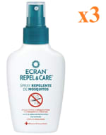 3 x Ecran Repel Care Spray Repelente De Mosquitos Sin Alcohol 100 Ml por 9.08€
