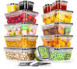 13 Contenedores de almacenamiento de alimentos con tapas por 15.21€