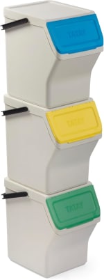 Tatay Cubos de Basura Set de 3 35x27x36 cm Diseño Apilable Diseño Modular por 33.89€