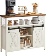 VASAGLE Aparador, Armario de Cocina con 2 Puertas Correderas por 87.99€