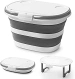 Lesipee Upgraded16L Cubo plegable multifunción con tapa por 16.76€