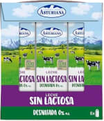 Pack 6x1L de Leche Sin Lactosa Central Lechera Asturiana Desnatada 0% a 5€