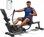 MERACH Máquina de Remo con Tarjeta Interactiva y Juegos – ¡Haz ejercicio jugando! po