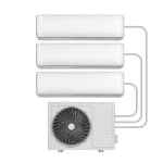 electriQ iQool Multi-Split 3 x 9000 BTU Smart Wall Mounted Air Conditioner with Heat