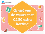 2,50 euro korting ( tm 28 juni ) met de code bij Socialdeal