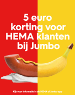 €5 korting bij HEMA voor Jumbo-klanten