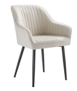 Chaise de salle à manger SONGMICS beige cappuccino et noir d'encre à 79,99€