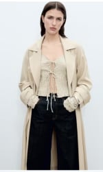 Mango Soft trenchcoat met ceintuur voor €33,99