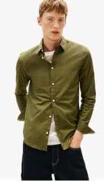 Chemise Tommy Jeans Original Stretch Shirt Slim Fit à 55,57€