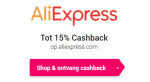 15% cashback op Aliexpress via Cashback xl