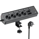 Regleta Escritorio 9 en 1 con USB C (PD 30W), Interruptores Individuales por 23.99€