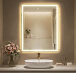 Miroir de Salle de Bain avec Éclairage Songmics à 63,99€