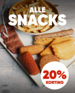 20% korting op alle snacks bij Kwalitaria