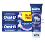 Dentifrice Protection Gencives Menthe Extra Fraîche ORAL-B à 7,90€