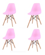 Juego 4 sillas EMA INS patas madera por 49.85€