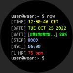 Terminal Watch face voor Android gratis