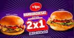 Oferta de 2x1 en Hamburguesas Vips | 6/4 al 15/4