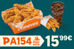 Menú 10 tiras Popeyes Auto por 15,99€