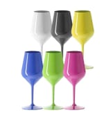 Lot de 6 verres en TRITAN à Vin Wine Cocktail INCASSABLE Multicouleur 47cl à 42,90€
