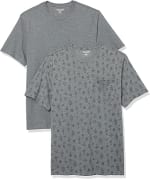 Amazon Essentials Men's Pocket T-Shirt (Grey, Pack of 2, Size L) – £4.20