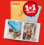 1+1 gratis op alle fotoboeken van Kruidvat
