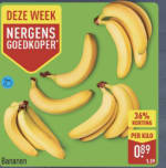 1 KG bananen voor €0,89 bij de Aldi