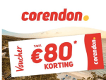 Corendon €80 kortingsvoucher bij ING