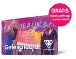 Ontwerp gratis je eigen cadeaukaart bij aankoop VVV Cadeaukaart