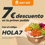 7€ descuento en tu primer pedido en Just Eats