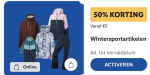 50% korting op wintersportkleding met de Lidl plus app