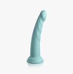 PIPEDREAM Dillio Platinum Slim Seven dildo de silicona turqoise 20.5 cm