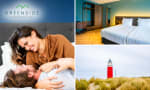 Overnachting voor 2 + ontbijt + welkomstdrankje + late check-out + wellness in Texel