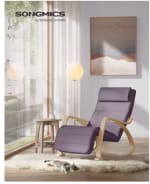 Mecedora Songmics madera abedul reposabrazos por 69.76€