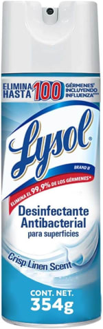 Lysol Aerosol Desinfectante Crisp Linen 354g por $83 | Amazon
