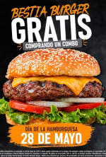 Hamburguesa Bestia Burger Gratis | Cuarto de Kilo
