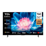 Smart TV QLED 50" TCL 4K UHD Google TV T6C por solo $179.994 en ABC Chile
