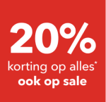20% korting op alles tijdens de VIP avond bij Scapino