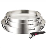 Lot de 3 poêles Tefal Ingenio Emotion - Inox + Poignée amovible à 59,99€
