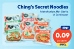 Ching's Secret Noodles 60 g voor €0,09 bij Die Grenze