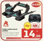BIZAK Aqua Wingz avión radiocontrol anfibio por 14,50€ en Alcampo