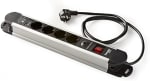 Regleta aluminio 4 tomas y 2 USB Enchufes Interruptor Luminoso 1,5 Metros por 10.47€