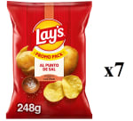 7 Bolsas de Lay's al punto de sal 248 g por 9.93€
