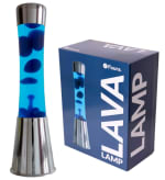 Lampe à lave bleue fisura. 11 cm x 11cm x 39,5 cm. à 16€