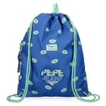 Pepe Jeans Ruth Mochila Saco Azul 35x46 cm Poliéster, Cierre Fruncido por 9.99€